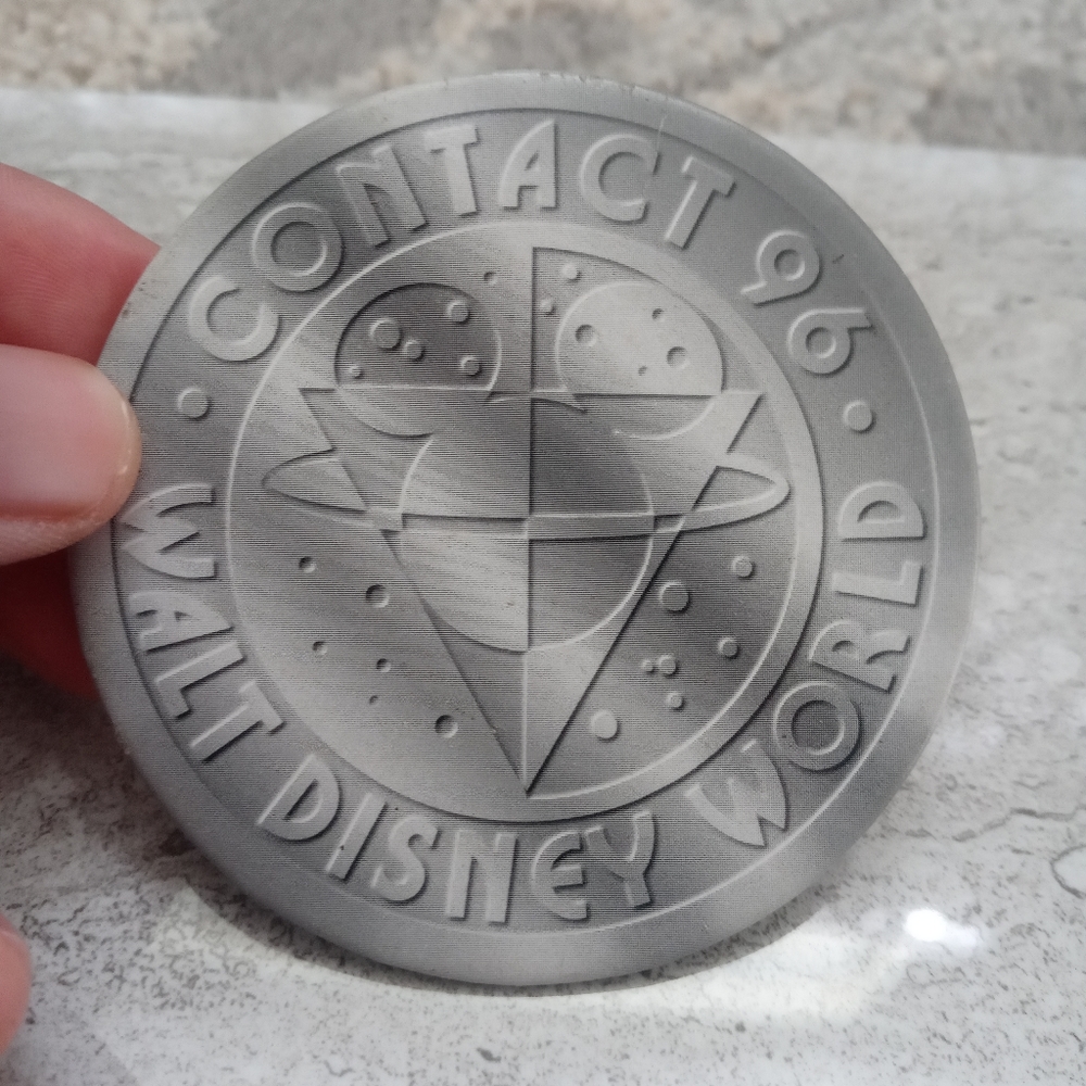 Walt Disney World CONTACT 1996 Cancelled Sci-Fi Convention Icon Logo Button